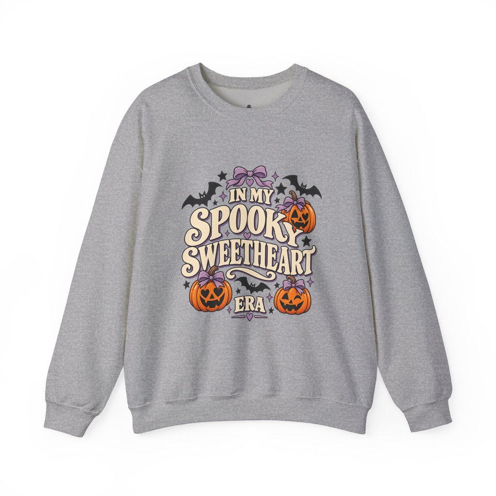 In My Spooky Sweetheart Era | Premium Boutique Crewneck Sweatshirt Halloween Retro Pumpkin Graphic  Cute Spooky Fall Top