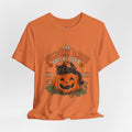 The Pumpkin Patch Social Club | Premium Boutique Unisex T-Shirt Fall Vintage Black Cat Halloween Graphic Autumn Pumpkin Top