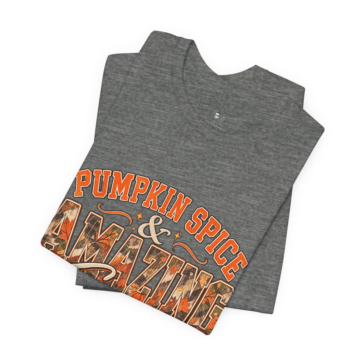 Pumpkin Spice And Amazing Grace | Premium Boutique Unisex T-Shirt Fall Christian Faith Graphic Autumn Pumpkin Inspirational Top