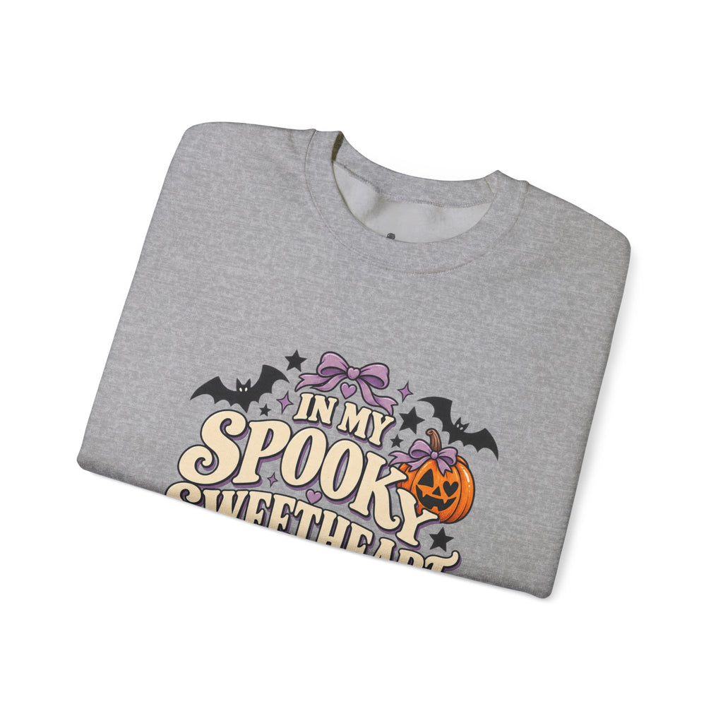 In My Spooky Sweetheart Era | Premium Boutique Crewneck Sweatshirt Halloween Retro Pumpkin Graphic  Cute Spooky Fall Top