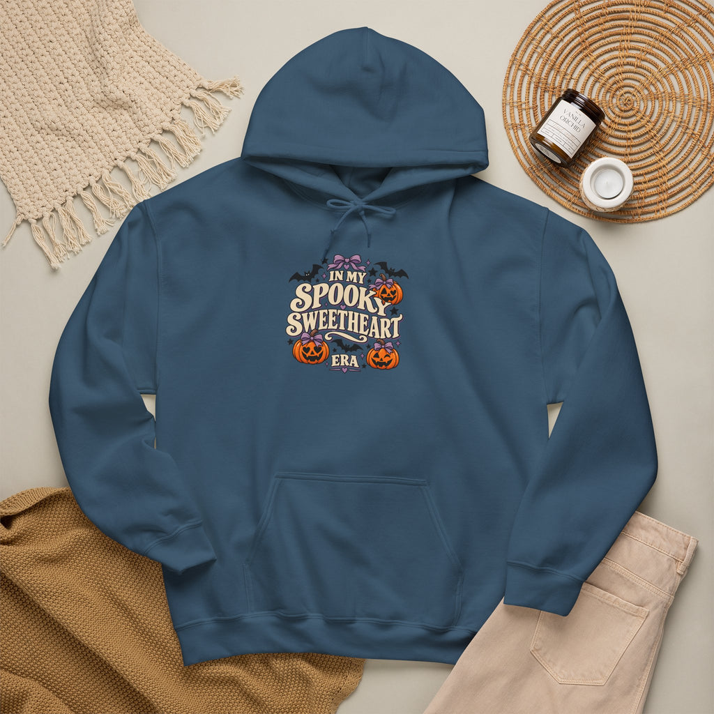 In My Spooky Sweetheart Era | Premium Boutique Pullover Hoodie Halloween Retro Pumpkin Graphic  Cute Spooky Fall Top