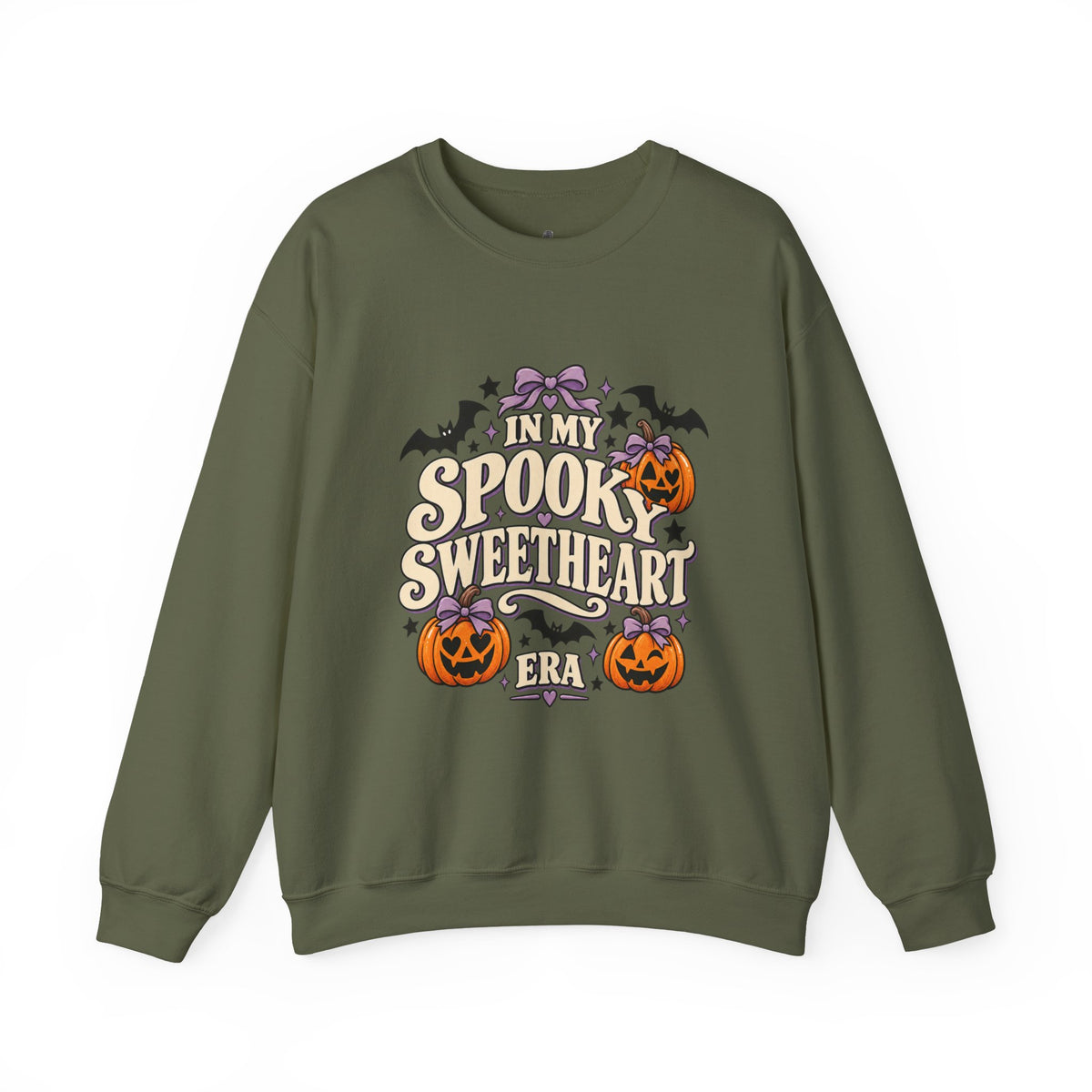 In My Spooky Sweetheart Era | Premium Boutique Crewneck Sweatshirt Halloween Retro Pumpkin Graphic  Cute Spooky Fall Top