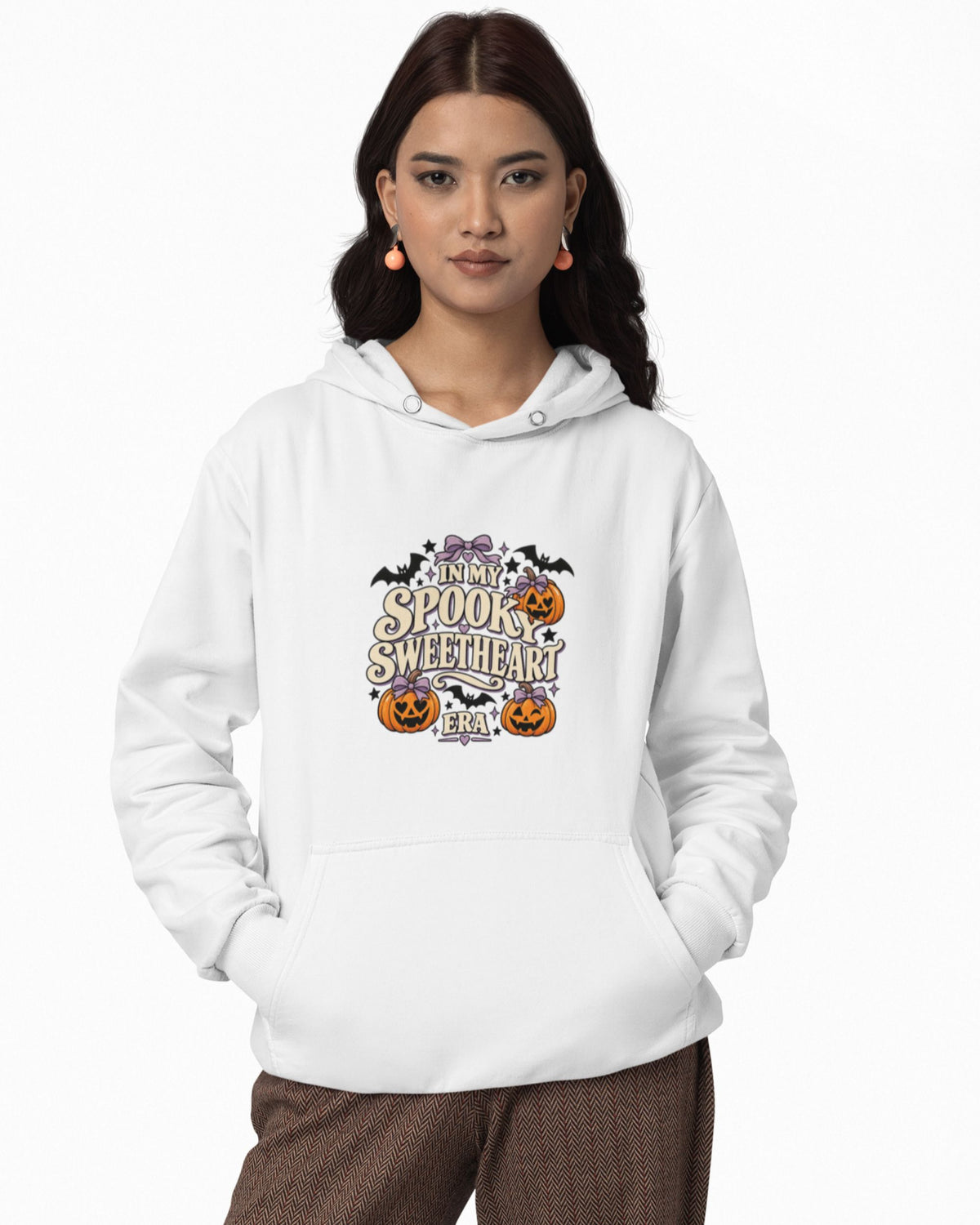 In My Spooky Sweetheart Era | Premium Boutique Pullover Hoodie Halloween Retro Pumpkin Graphic  Cute Spooky Fall Top