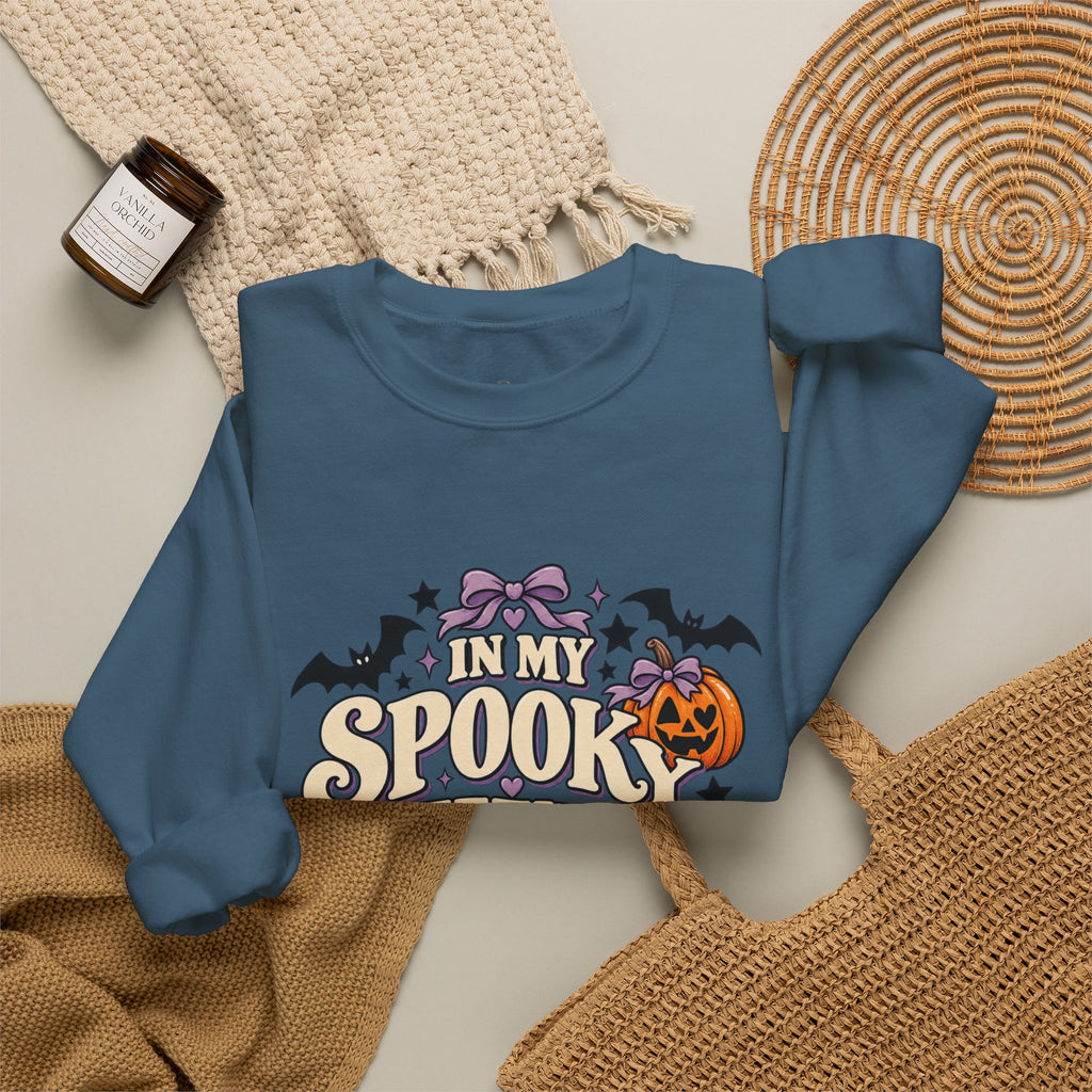 In My Spooky Sweetheart Era | Premium Boutique Crewneck Sweatshirt Halloween Retro Pumpkin Graphic  Cute Spooky Fall Top