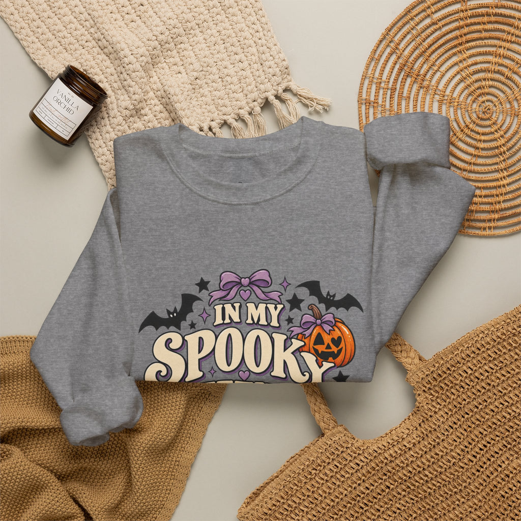 In My Spooky Sweetheart Era | Premium Boutique Crewneck Sweatshirt Halloween Retro Pumpkin Graphic  Cute Spooky Fall Top