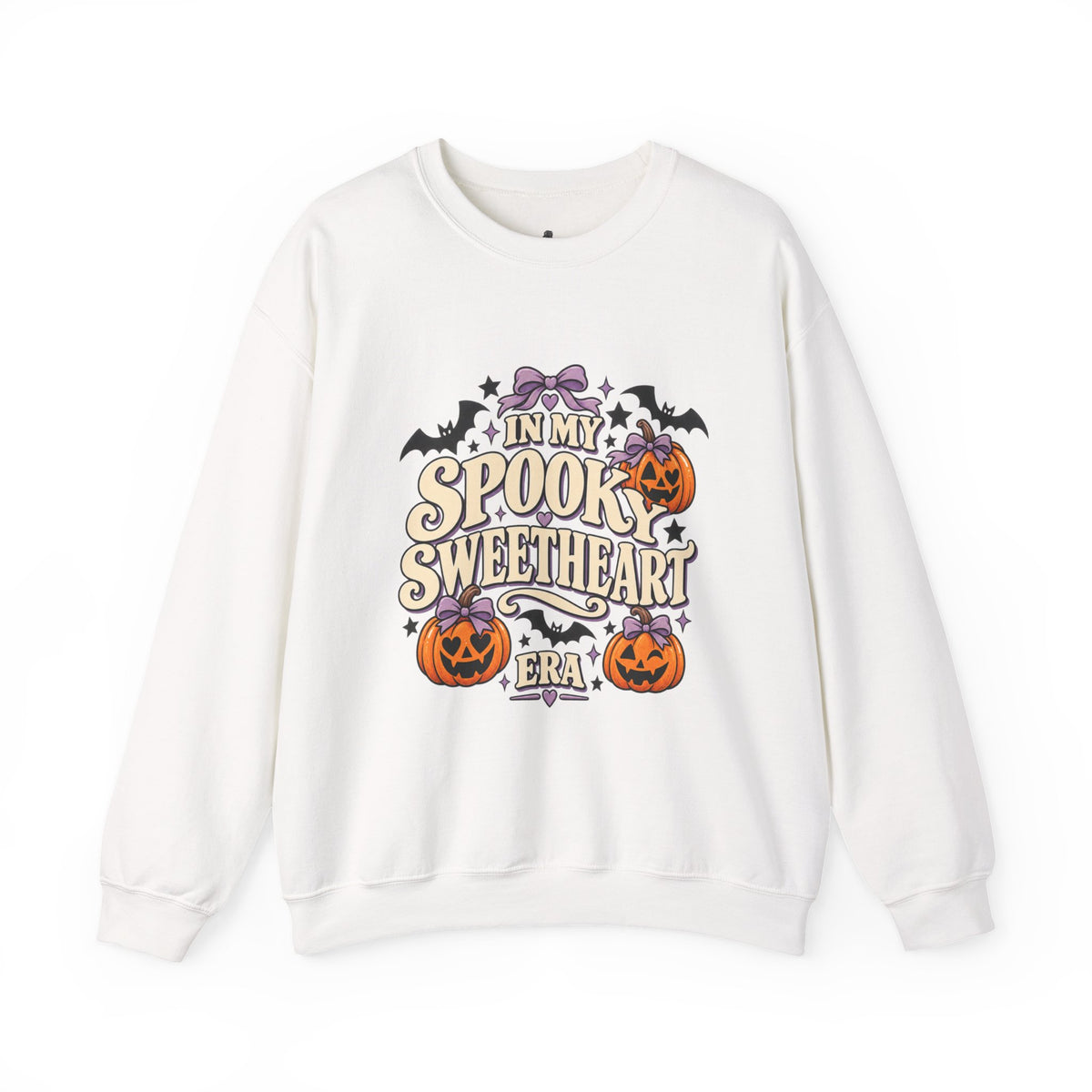 In My Spooky Sweetheart Era | Premium Boutique Crewneck Sweatshirt Halloween Retro Pumpkin Graphic  Cute Spooky Fall Top
