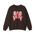 Boo | Premium Boutique Crewneck Sweatshirt Halloween Pink Ghost Bow Graphic Feminine Spooky Fashion Top