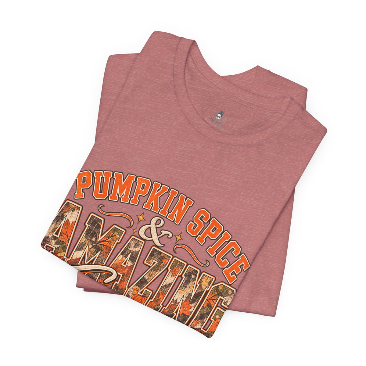 Pumpkin Spice And Amazing Grace | Premium Boutique Unisex T-Shirt Fall Christian Faith Graphic Autumn Pumpkin Inspirational Top